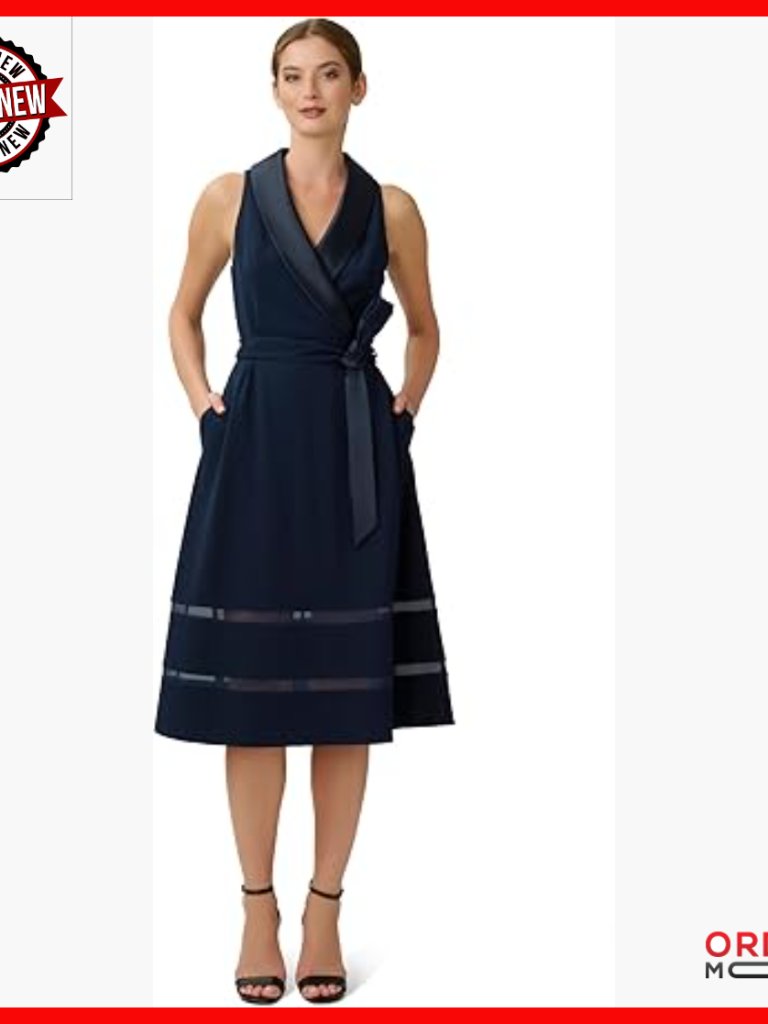 Off Shoulder Knit Crepe Midi Dress With Sheer Insets And Boning